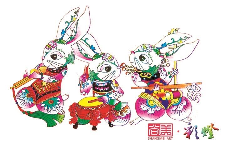 2023年兔年花燈、兔年彩燈設計方案卡通元素參考
