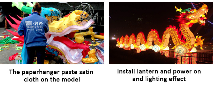 Manufacturing process of lanterns